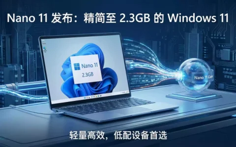 Nano 11 (25H2) 发布！精简至 2.3GB 的 Windows 11，轻量高效，低配电脑首选！【中文版】